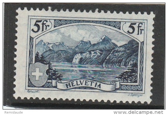 SUISSE - YVERT N° 230 * DEFECTUEUX (LEGER AMINCI) - COTE = 150 EUROS - - Neufs