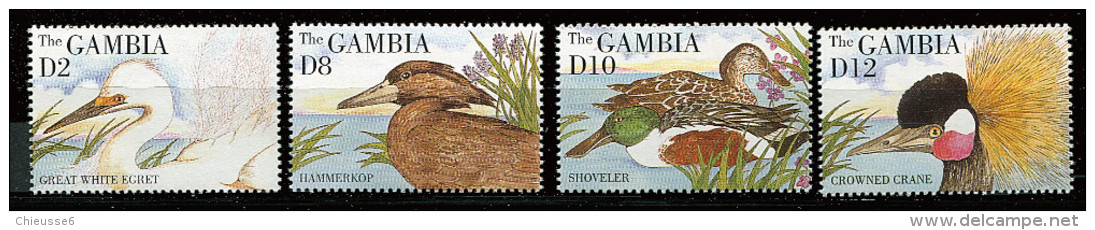 Gambie ** N°  1787 à 1790 - Oiseaux  Aquatiques - Gambia (1965-...)