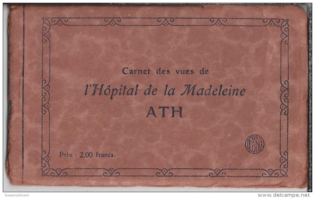 Ath.- Carnet Des Vues De L'Hôpital De La Madeleine ATH. 7 Foto's - Ath