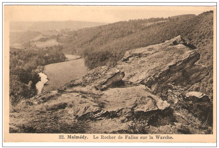 CPA - BELGIQUE -  MALMEDY - Le Rocher De Falise Sur La Warche - - Malmedy