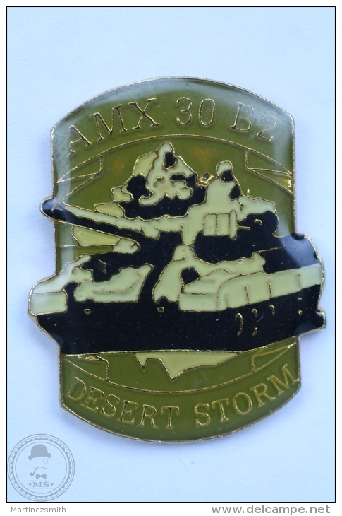 AMX 30 BD Tank - Desert Storm Army - Pin Badge #PLS - Militares