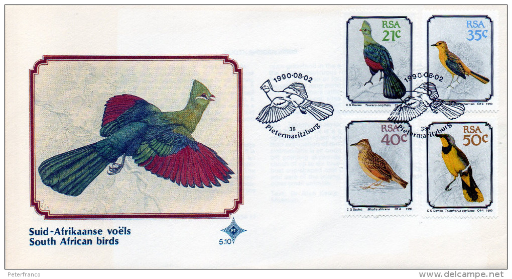 P - 1990 Sud Africa - South African Birds - Usati