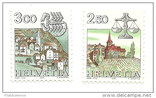 1985 - Svizzera 1217/18 Ordinaria C3415, - Ungebraucht
