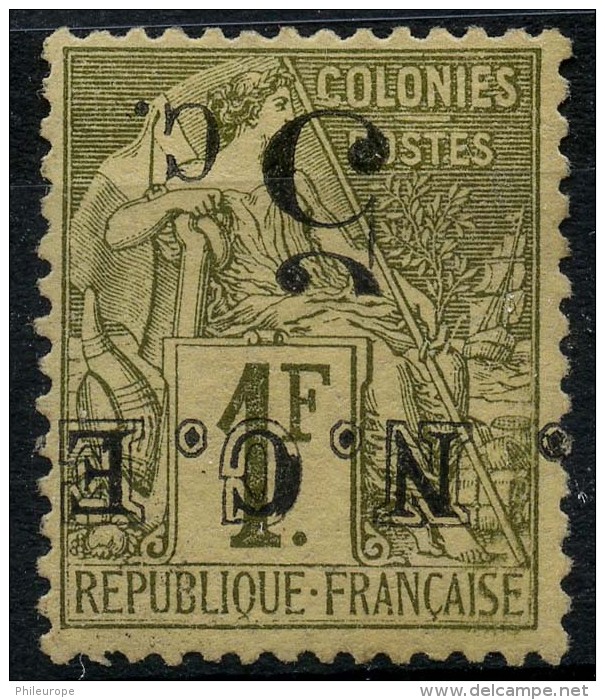 Nouvelle Caledonie (1883) N 10a * (charniere) - Neufs