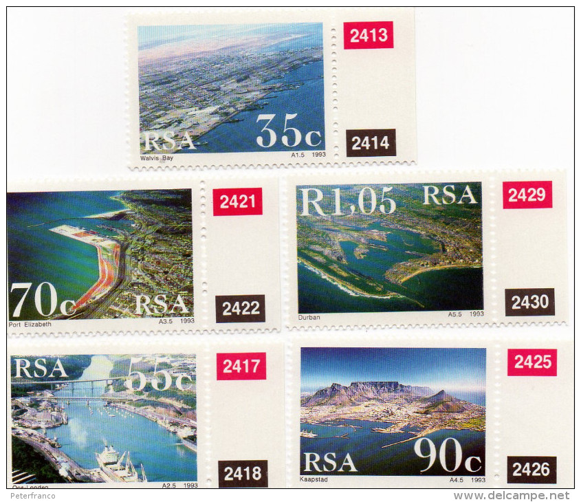 P - 1993 Sud Africa - South African Harbours - Ongebruikt