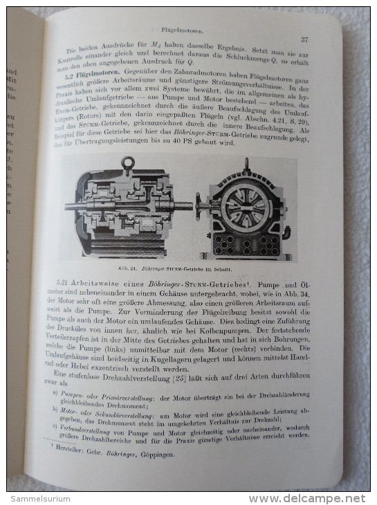 A.Dürr/O.Wachter "Behandlung Und Prüfung ölhydraulischer Antriebe Und Steuerungen" Nr. 118 Der Werkstattbücher - Technical