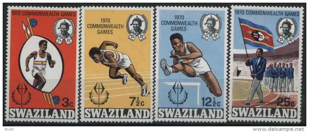 1970 Swaziland, Giochi Del Commonwealth, Serie Completa Nuova (**) - Swaziland (1968-...)