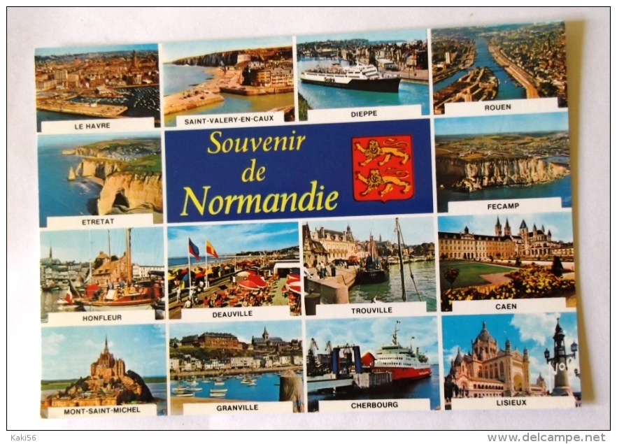 SOUVENIR DE NORMANDIE MULTIVUES - LE HAVRE ETRETAT HONFLEUR MONT ST MICHEL ST VALERY CAUX - Andere