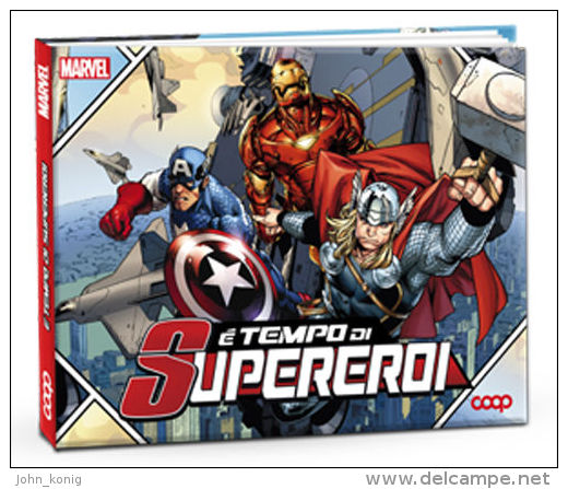 COMPLETE ALBUM (FIGURINE TRADING CARDS) OF MARVEL SUPERHEROES (160 CARDS !) E' TEMPO DI SUPEREROI - Marvel