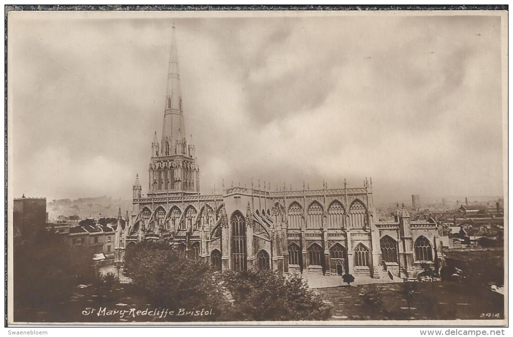 GB.- Bristol - St Mary Redcliffe Church. 2 Scans - Bristol