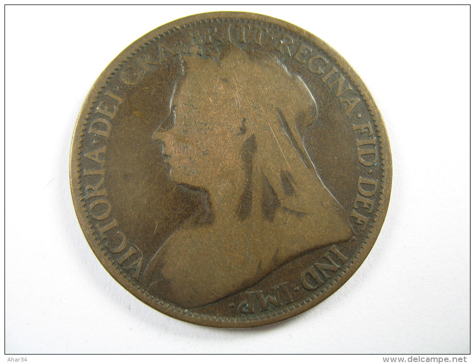UK GREAT BRITAIN ENGLAND 1 ONE PENNY  QUEEN  VICTORIA 1897 LOT 31 NUM 3 - D. 1 Penny
