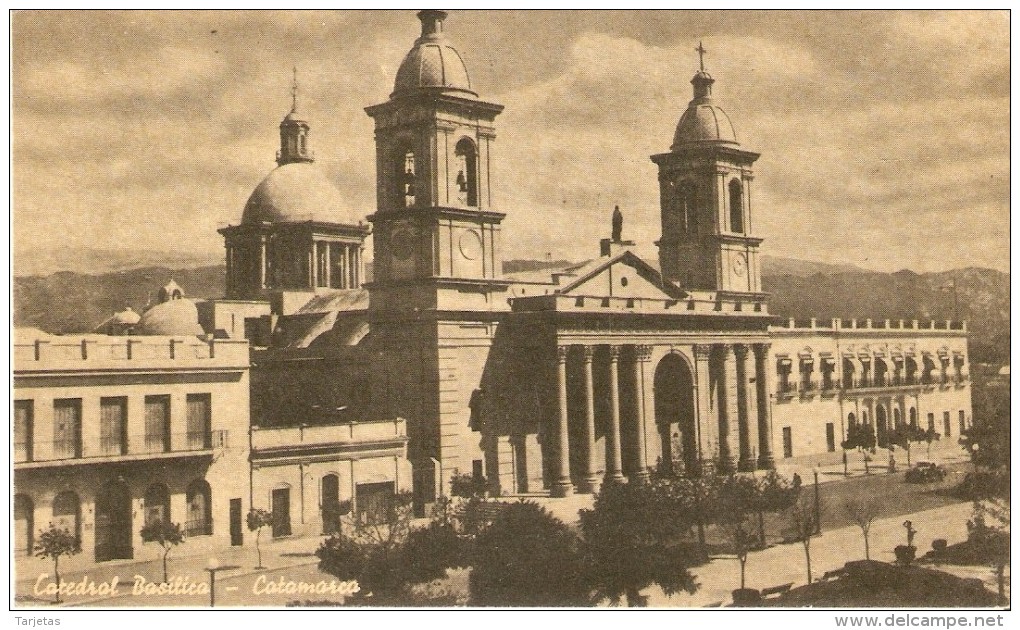 POSTAL DE ARGENTINA DE LA CATEDRAL BASILICA DE CATAMARCA (GARAY) - Argentinië