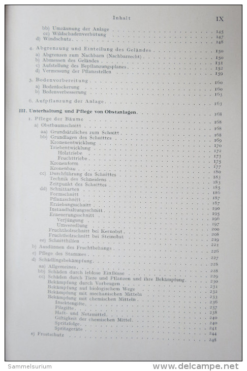 Dr. Friedrich Hilkenbäumer "Obstbau" Grundlagen, Anbau Und Betrieb, Von 1944 - Nature