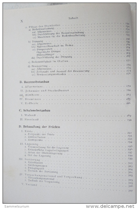 Dr. Friedrich Hilkenbäumer "Obstbau" Grundlagen, Anbau und Betrieb, von 1944