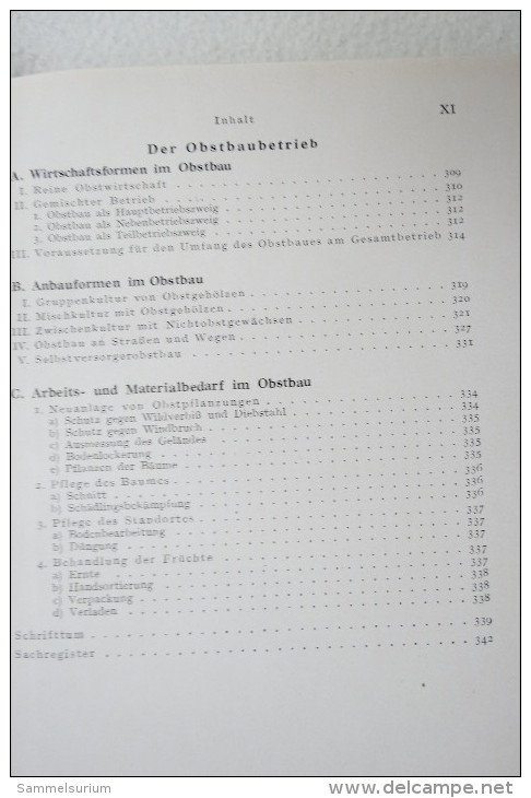 Dr. Friedrich Hilkenbäumer "Obstbau" Grundlagen, Anbau und Betrieb, von 1944