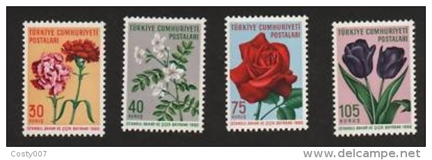 Turkey 1960 Flowers, MNH AJ.074 - Unused Stamps