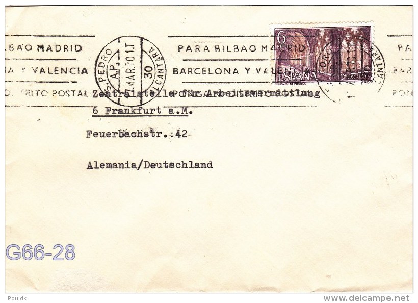 Cover From S. Pedro Spain 1970  (G66-28) - Covers & Documents