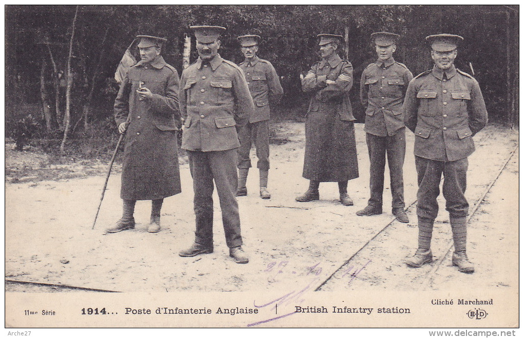 CPA - Militaire - Militaria - Régiment Poste D'infanterie Anglaise - Britich Infantry Station - Personen