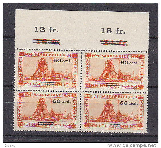N0393 - SARRE SAAR Yv N°139 ** BLOC - Unused Stamps