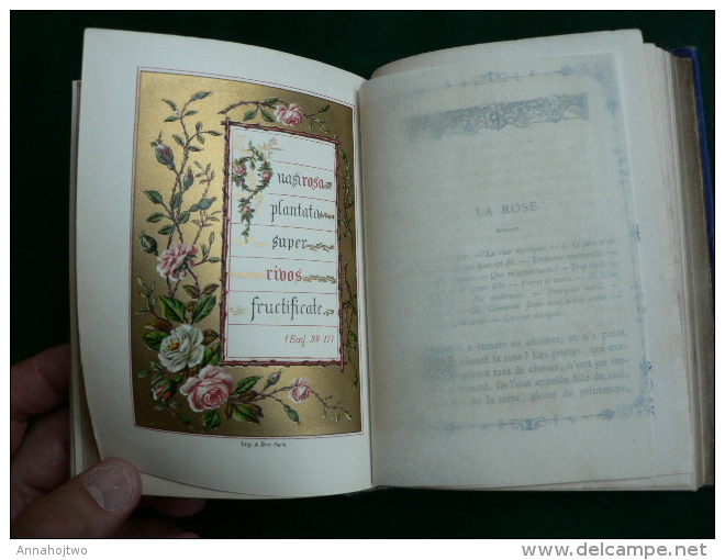 ** Le Bouquet De La Jeune Fille **,R.P. Marchal ,missionnaire ...enluminures ,rose , Lis,jasmin;argentine,.. - 1801-1900