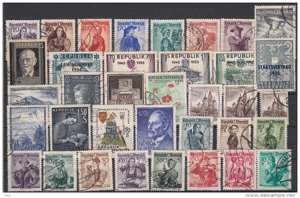 OOSTENRIJK - SELECTIE 57 - Gest/Obl/Us - Collections