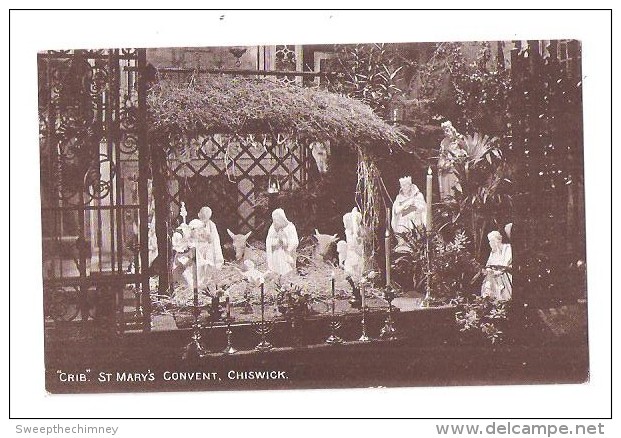 MATT RP Crib Chiswick St. Mary's Convent Plain Back Christmas Nativity Theme. - Middlesex