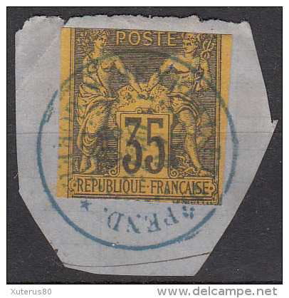 #65# COLONIES GENERALES N° 45 Oblitéré En Bleu Gorée (Sénégal Et Dépendances) - Sage