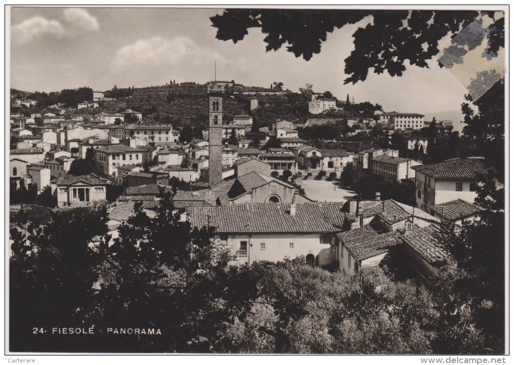 Carte Postale Italienne,italie,italia,1 950,TOSCANA,FIRENZE,flore Nce,FIESOLE,TOSCANE,panor Ama - Firenze (Florence)