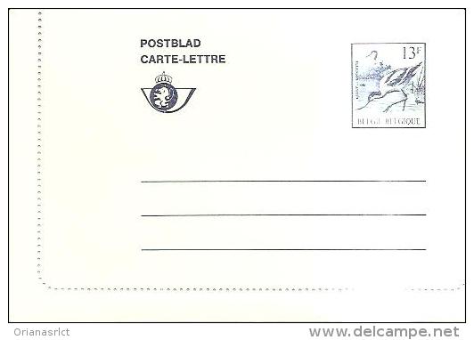 75587)  BIGLIETTO POSTALE DEL BELGIO DA 13f SERIE UCCELLI-NUOVA - Briefumschläge