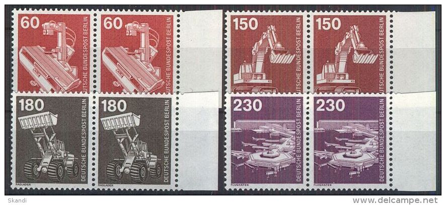 BERLIN 1978 MI-NR. 582/86 Waagerechte Paare Vom Rand ** MNH (39) - Ungebraucht