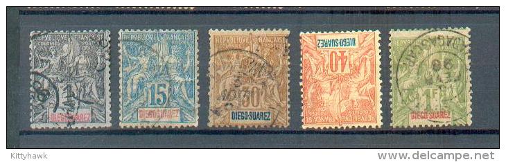 DS 82 - YT 38 - 43 - 46 (une Dent Courte Coté Droit Haut ) - 47 (*) - 50 Obli - Used Stamps