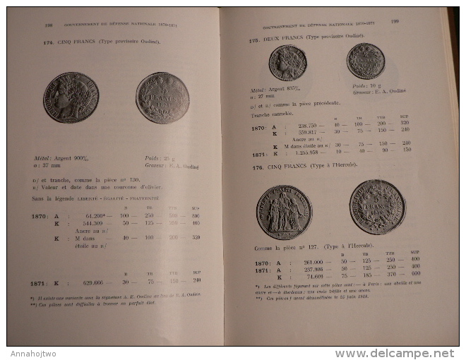 Répertoire De La NUMISMATIQUE FRANCAISE CONTEMPORAINE,depuis 1793,de Mey ,Paris. - Literatur & Software