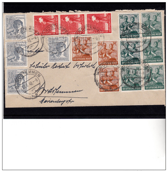 1948 Brief Zehnerfrankatur  Nordstemmen Ortspost  (  B 508  ) - Otros & Sin Clasificación