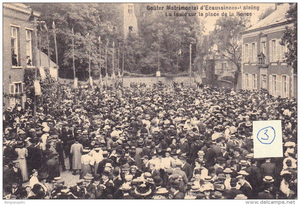 GOÛTER MATRIMONIAL - Ecaussinnes-Lalaing - La Foule Sur La Place De La Ronce - Ecaussinnes