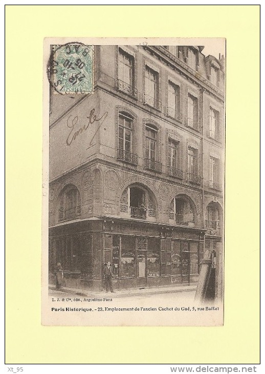 Rue Baillet - Emplacement De L'ancien Cachot Du Gue - Paris Historique - District 01