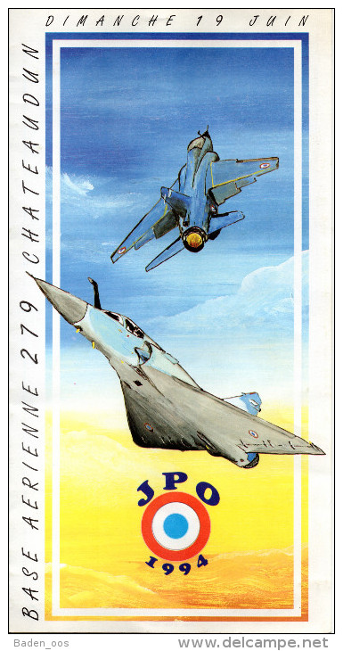 Programme JPO 1994 Base Aérienne 279 Chateaudun - Aviation