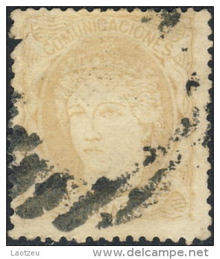 Espagne 1870. ~ YT 104 - 4 M. Allégorie - Used Stamps