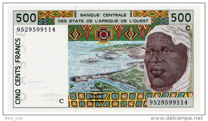 WEST AFRICAN STATES BURKINA FASO 500 FRANCS 1995 Pick 310Ce Unc - Westafrikanischer Staaten