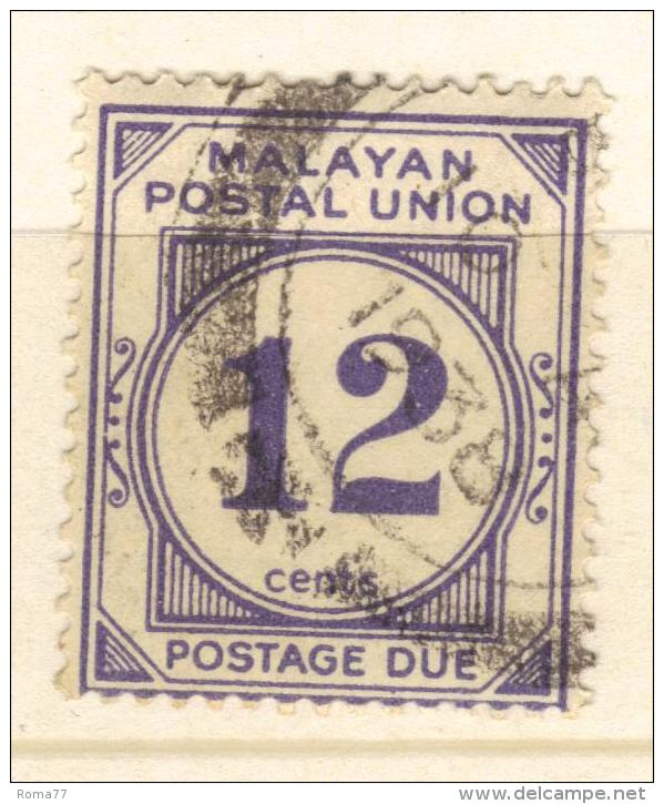 W528 - MALESIA 1936 , Segnatasse Yvert N. 14 - Federated Malay States