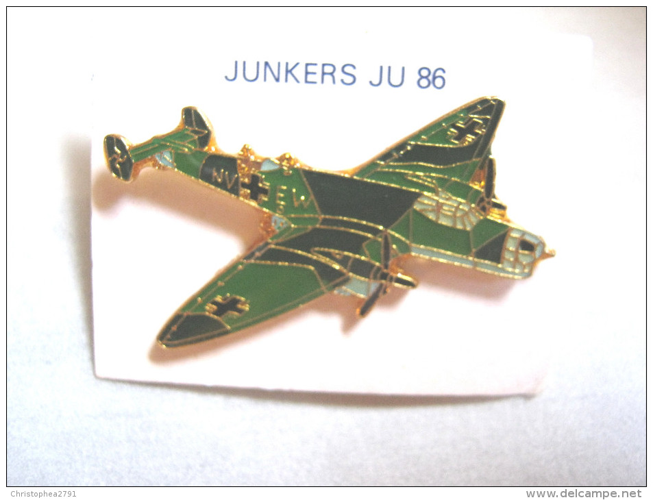 INSIGNE PINS EMAILLE ARMEE DE L'AIR  AVIATION  LE JUNKERS JU 86 A (ALLEMAND)  ETAT EXCELLENT - Militari