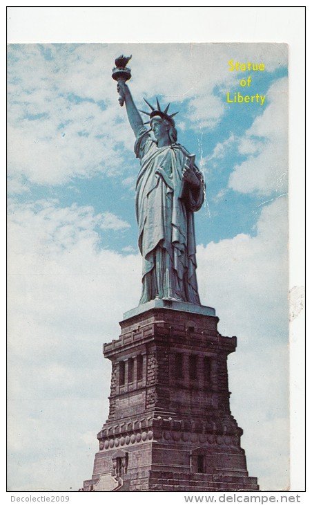 BF17836  Statue Of Liberty New York City  USA Front/back Image - Statue Of Liberty