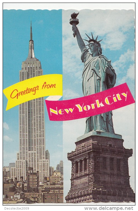 BF17833  Multi Views  Statue Of Liberty New York City  USA Front/back Image - Estatua De La Libertad