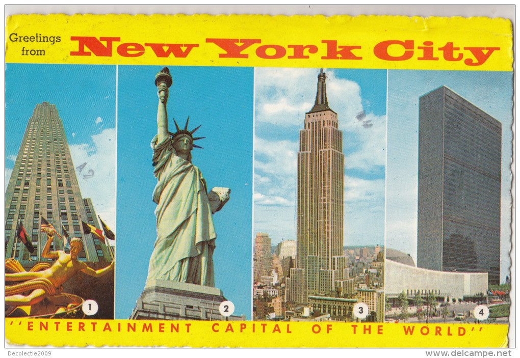 BF17819 New York City Multi Views USA Front/back Image - Panoramic Views