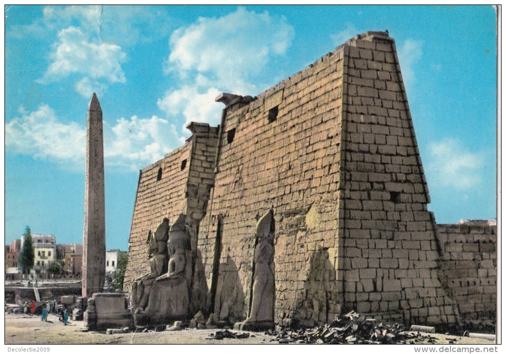 BF17735  Egypt Luxor Obelisk And Pylans Of Ramses II Front/back Image - Louxor