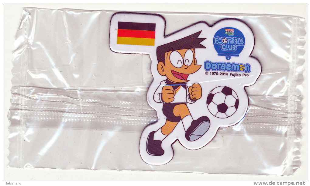 DORAEMON - BRASIL 2014 FOTBALL WORLD CUP FRIDGE MAGNET GERMANY - SEALED - Personnages