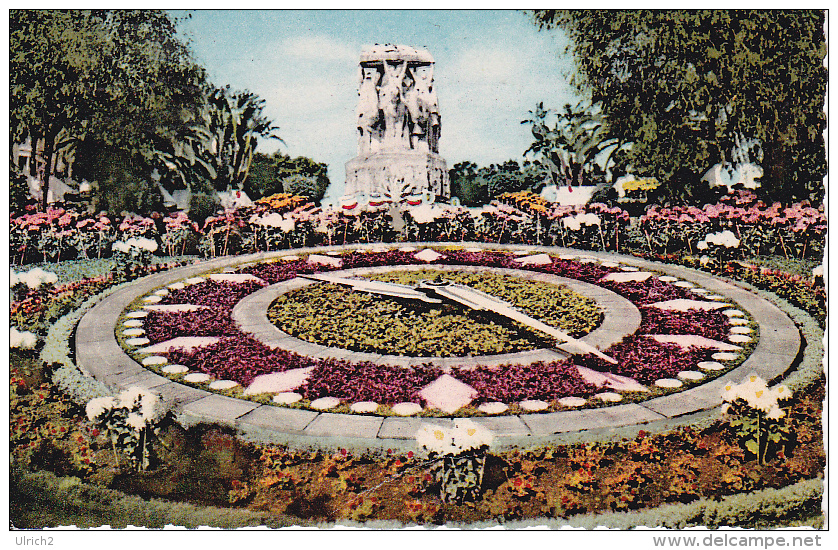 CPSM Alger - Le Monument Aux Morts Par Landowski Et L'Horloge Florale - 1960 (6409) - Algerien