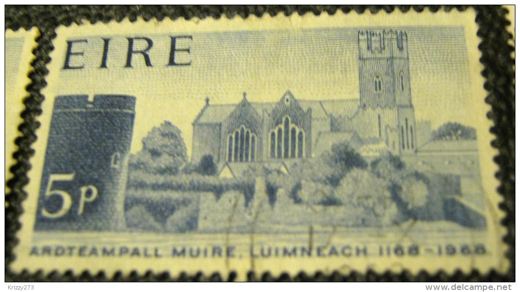 Ireland 1968 The 800th Anniversary Of St. Mary's Cathedral In Limerick 5p - Used - Gebruikt