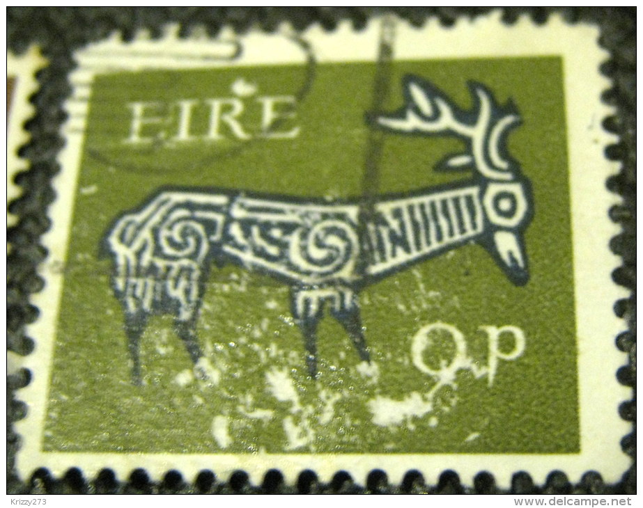 Ireland 1968 Stylised Stag 9p - Used - Gebruikt