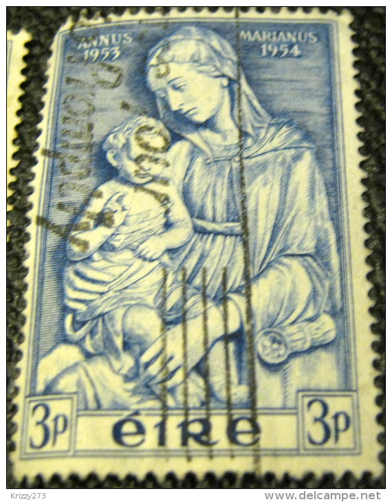 Ireland 1954 The Year Of Maria 3p - Used - Used Stamps