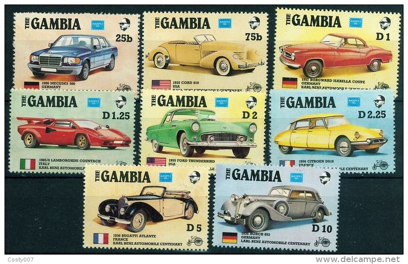 Gambia 1986 Cars, MNH A.135 - Gambia (1965-...)